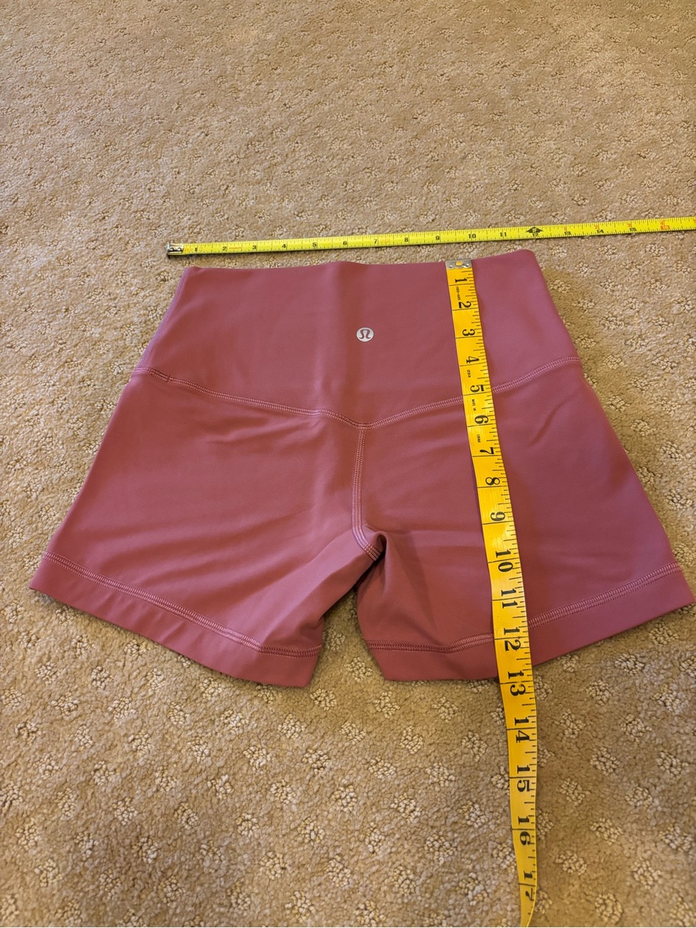 lululemon align high rise short 4” dark pink. Sz 6. Orig price 68 plus tax.